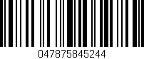 Código de barras (EAN, GTIN, SKU, ISBN): '047875845244'