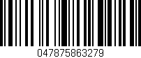 Código de barras (EAN, GTIN, SKU, ISBN): '047875863279'