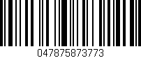 Código de barras (EAN, GTIN, SKU, ISBN): '047875873773'
