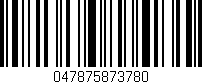 Código de barras (EAN, GTIN, SKU, ISBN): '047875873780'
