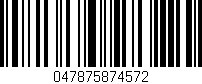 Código de barras (EAN, GTIN, SKU, ISBN): '047875874572'