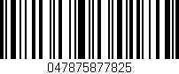 Código de barras (EAN, GTIN, SKU, ISBN): '047875877825'