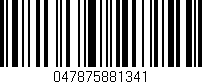 Código de barras (EAN, GTIN, SKU, ISBN): '047875881341'