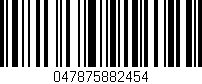Código de barras (EAN, GTIN, SKU, ISBN): '047875882454'