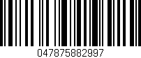 Código de barras (EAN, GTIN, SKU, ISBN): '047875882997'