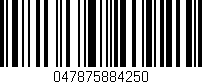 Código de barras (EAN, GTIN, SKU, ISBN): '047875884250'