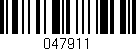 Código de barras (EAN, GTIN, SKU, ISBN): '047911'