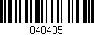 Código de barras (EAN, GTIN, SKU, ISBN): '048435'