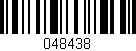 Código de barras (EAN, GTIN, SKU, ISBN): '048438'