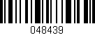 Código de barras (EAN, GTIN, SKU, ISBN): '048439'