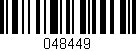 Código de barras (EAN, GTIN, SKU, ISBN): '048449'