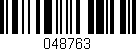 Código de barras (EAN, GTIN, SKU, ISBN): '048763'