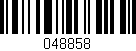 Código de barras (EAN, GTIN, SKU, ISBN): '048858'