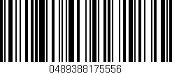 Código de barras (EAN, GTIN, SKU, ISBN): '0489388175556'