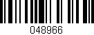Código de barras (EAN, GTIN, SKU, ISBN): '048966'