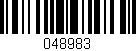 Código de barras (EAN, GTIN, SKU, ISBN): '048983'