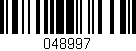 Código de barras (EAN, GTIN, SKU, ISBN): '048997'