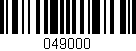 Código de barras (EAN, GTIN, SKU, ISBN): '049000'