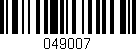 Código de barras (EAN, GTIN, SKU, ISBN): '049007'