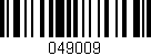 Código de barras (EAN, GTIN, SKU, ISBN): '049009'