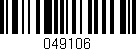 Código de barras (EAN, GTIN, SKU, ISBN): '049106'