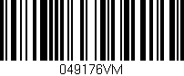 Código de barras (EAN, GTIN, SKU, ISBN): '049176VM'
