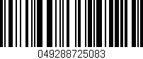 Código de barras (EAN, GTIN, SKU, ISBN): '049288725083'