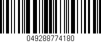Código de barras (EAN, GTIN, SKU, ISBN): '049288774180'