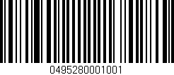 Código de barras (EAN, GTIN, SKU, ISBN): '0495280001001'
