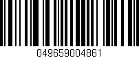 Código de barras (EAN, GTIN, SKU, ISBN): '049659004861'