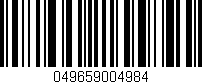 Código de barras (EAN, GTIN, SKU, ISBN): '049659004984'