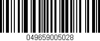 Código de barras (EAN, GTIN, SKU, ISBN): '049659005028'