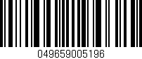 Código de barras (EAN, GTIN, SKU, ISBN): '049659005196'
