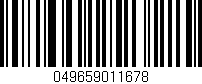 Código de barras (EAN, GTIN, SKU, ISBN): '049659011678'