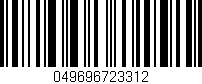 Código de barras (EAN, GTIN, SKU, ISBN): '049696723312'