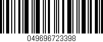 Código de barras (EAN, GTIN, SKU, ISBN): '049696723398'
