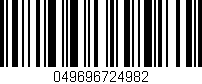 Código de barras (EAN, GTIN, SKU, ISBN): '049696724982'