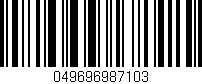 Código de barras (EAN, GTIN, SKU, ISBN): '049696987103'