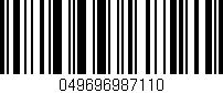 Código de barras (EAN, GTIN, SKU, ISBN): '049696987110'