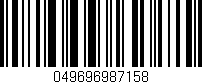 Código de barras (EAN, GTIN, SKU, ISBN): '049696987158'