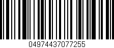 Código de barras (EAN, GTIN, SKU, ISBN): '04974437077255'