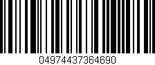 Código de barras (EAN, GTIN, SKU, ISBN): '04974437364690'