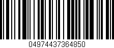 Código de barras (EAN, GTIN, SKU, ISBN): '04974437364850'