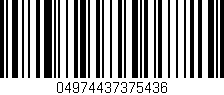 Código de barras (EAN, GTIN, SKU, ISBN): '04974437375436'
