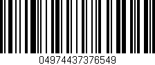 Código de barras (EAN, GTIN, SKU, ISBN): '04974437376549'