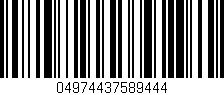 Código de barras (EAN, GTIN, SKU, ISBN): '04974437589444'