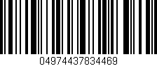 Código de barras (EAN, GTIN, SKU, ISBN): '04974437834469'