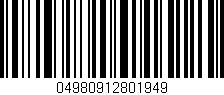 Código de barras (EAN, GTIN, SKU, ISBN): '04980912801949'
