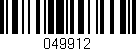 Código de barras (EAN, GTIN, SKU, ISBN): '049912'