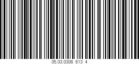 Código de barras (EAN, GTIN, SKU, ISBN): '05.03.0306_613_4'